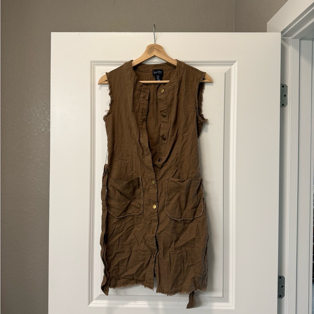 Nicole Miller Sleeveless Utility Dress